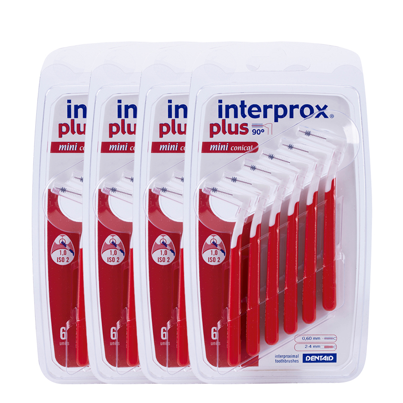 interprox plus rood mini conical 2-4mm grootverpak 1