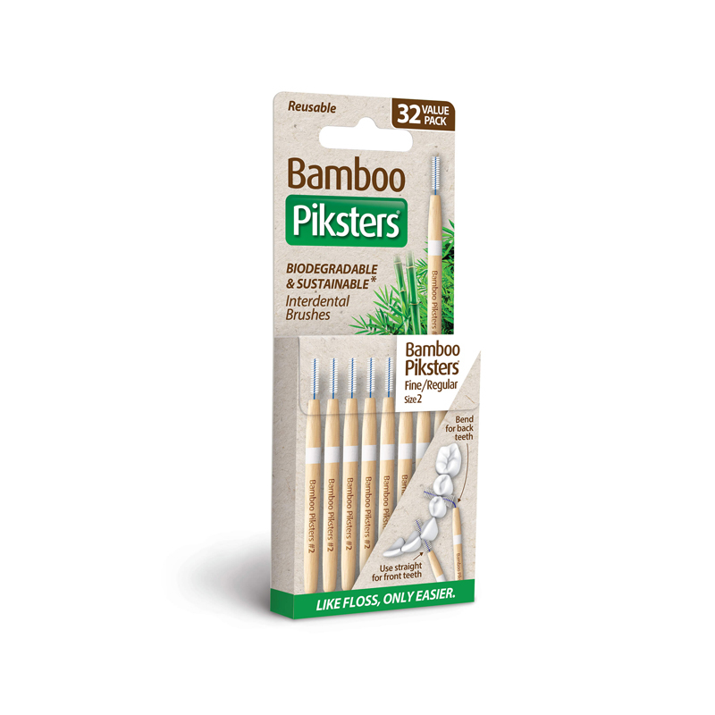 bamboo piksters ragers size 2 fijn/reg lichtgrijs 1