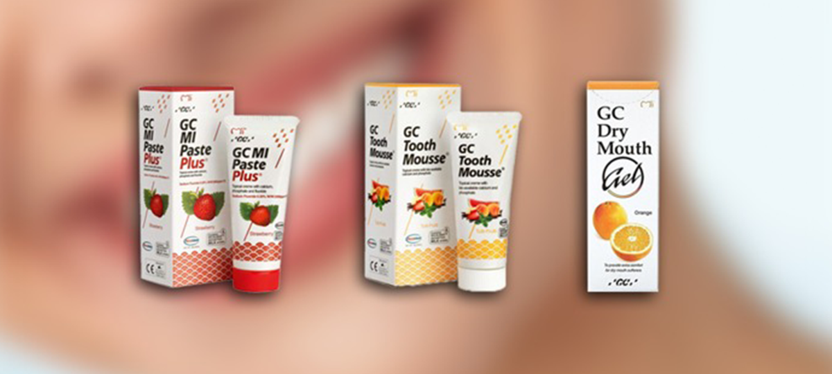 Wat is het verschil tussen GC Tooth Mousse, GC Mi Paste en GC Dry Mouth?