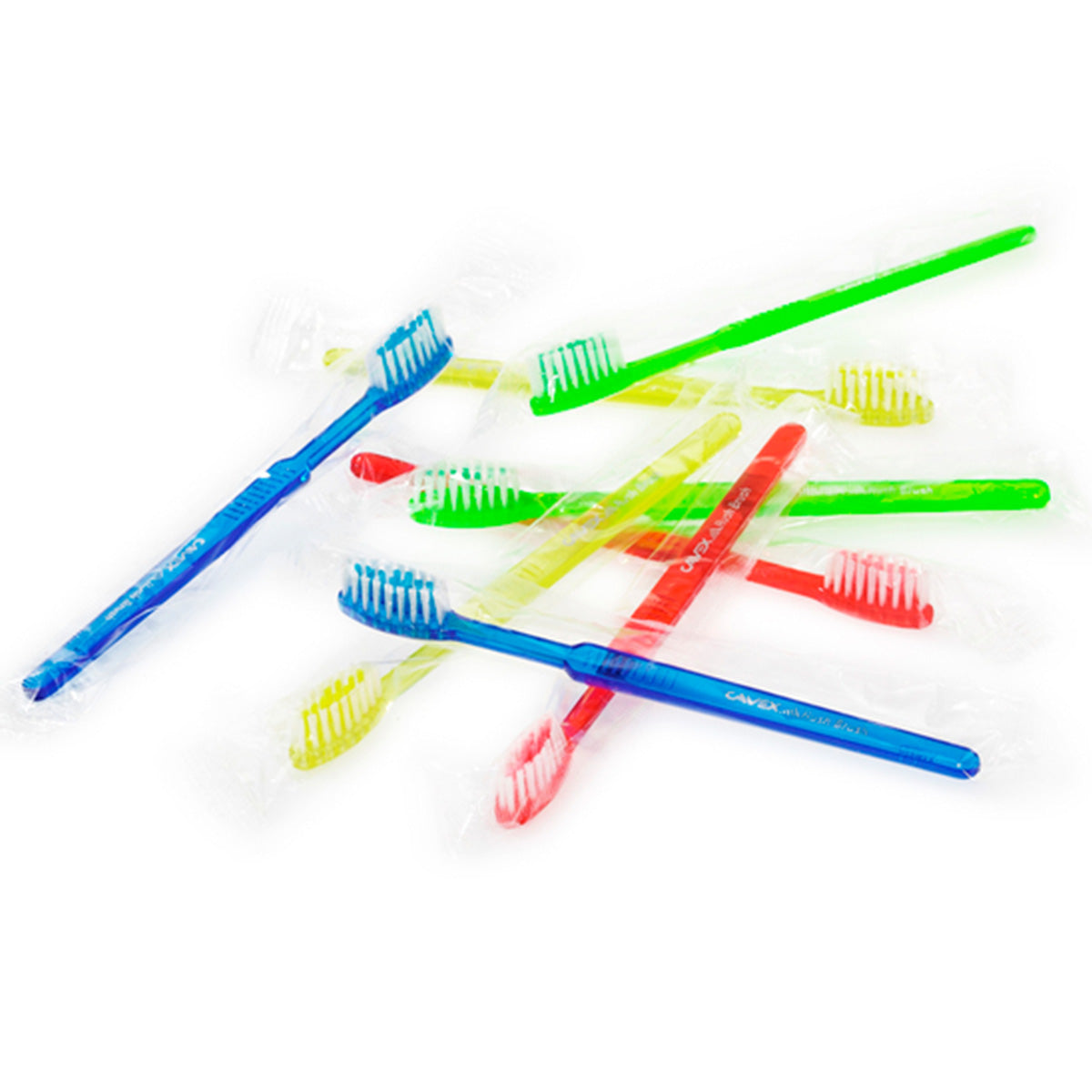 Cavex Rush Brush tandenborstels los verpakt in diverse felle kleuren