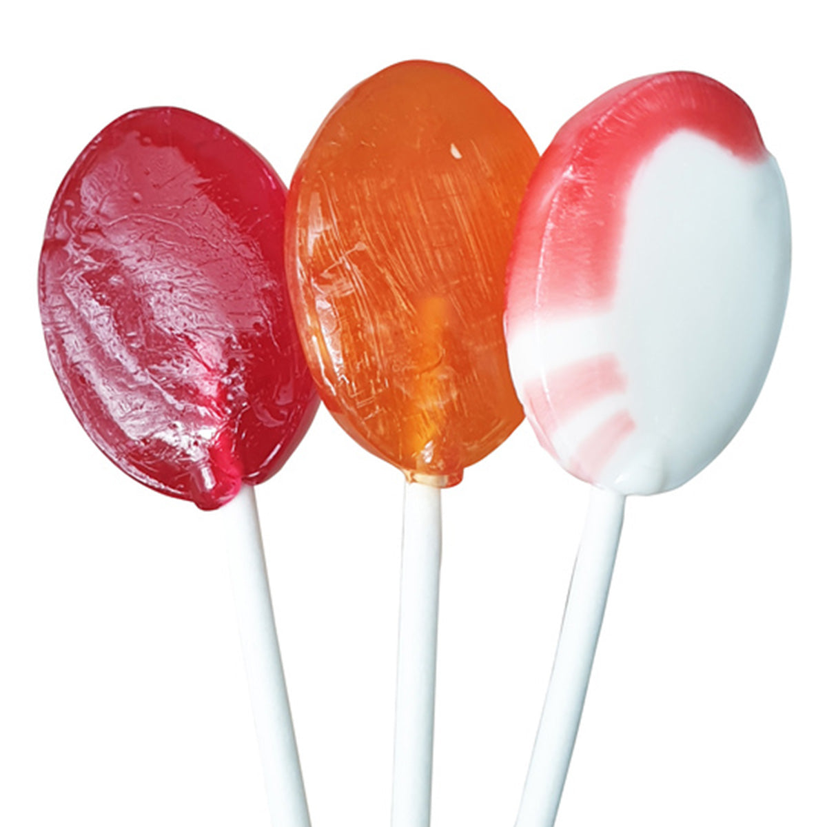 Cavex Healthypops Cherry lolly's in rood, oranje en roze-wit
