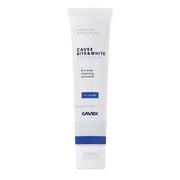 Cavex Bite & White Stainless tandpasta tube met blauw-witte verpakking rechtop