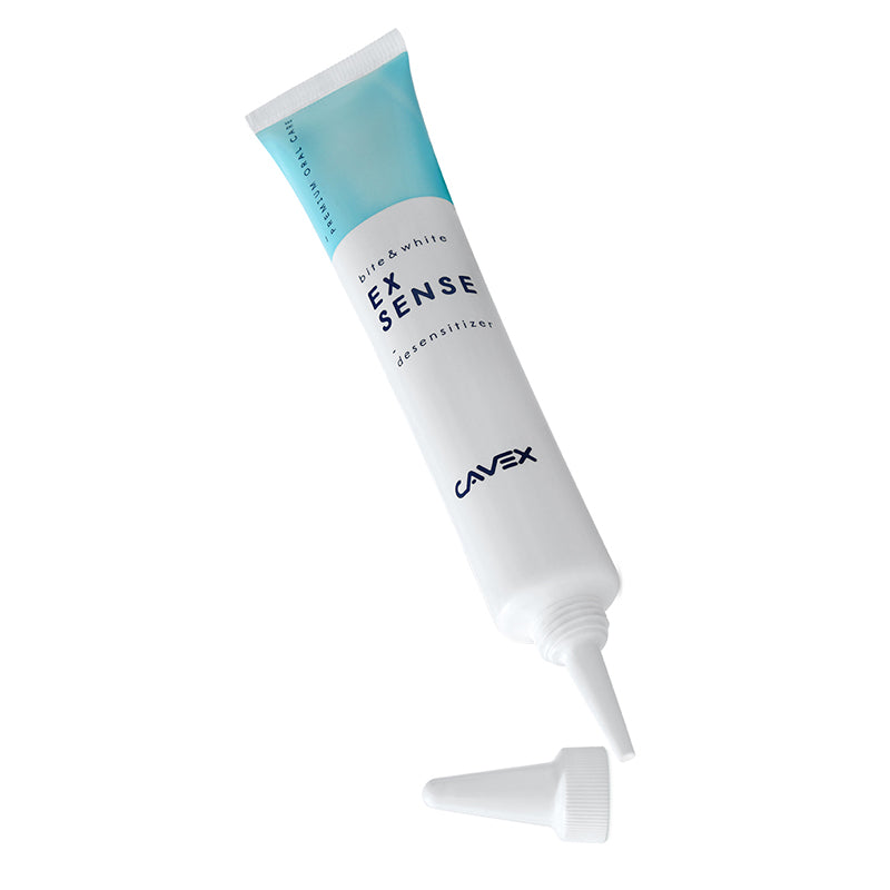 Cavex Bite & White ExSense tube met losse dop ernaast