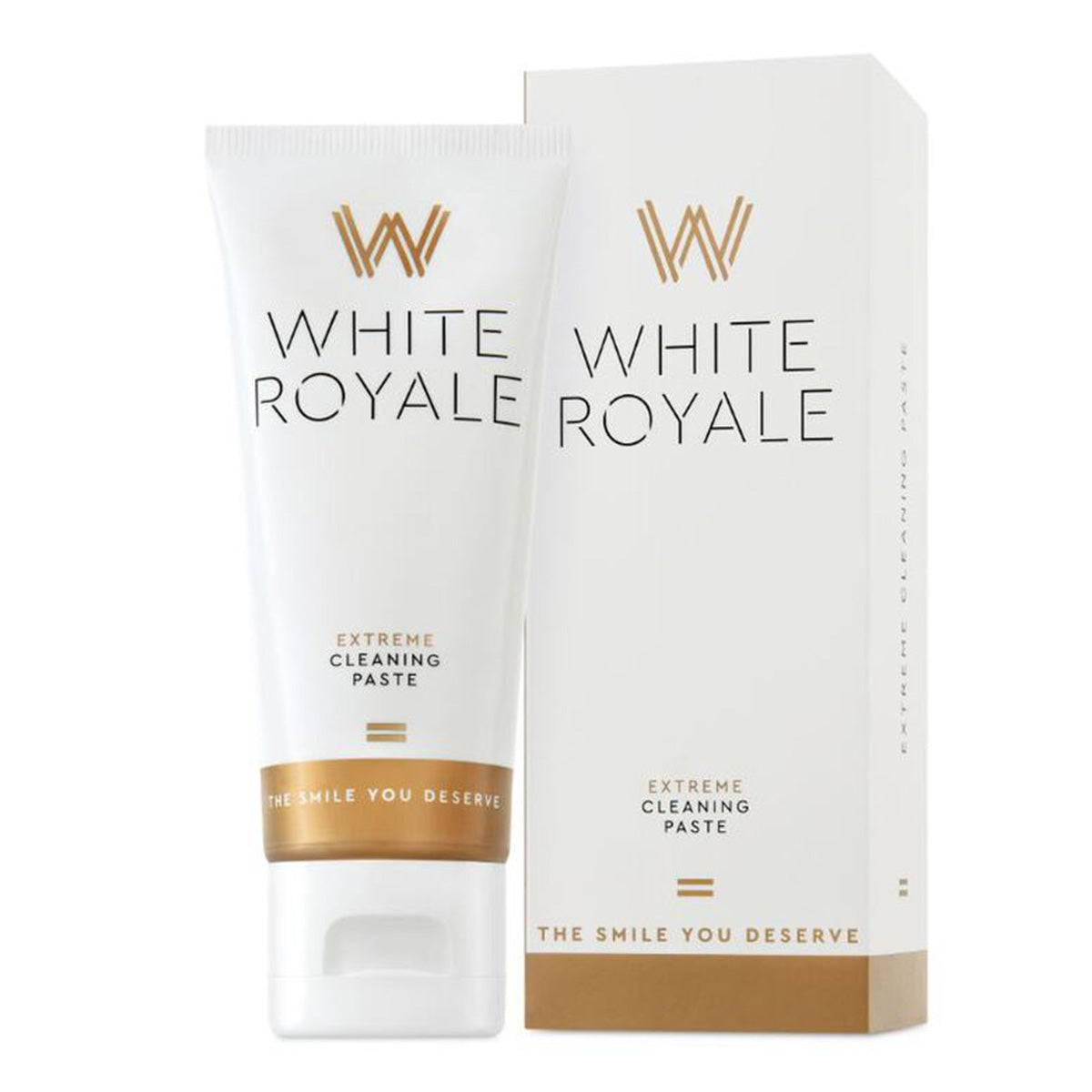 Cavex White Royale Extreme Cleaning Tandpasta tube naast verpakkingsdoos