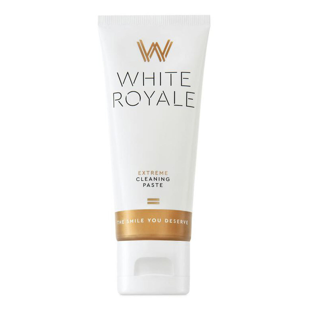 Cavex White Royale Extreme Cleaning tandpasta, witte tube met gouden band rechtop