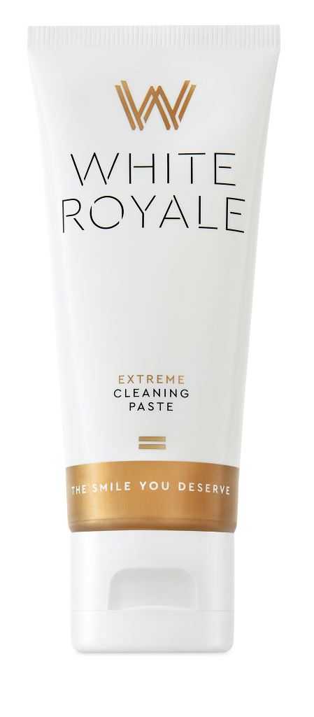 Cavex White Royale Extreme Cleaning Tandpasta tube rechtop met gouden band