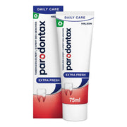 Parodontax Extra Fresh tandpasta verpakking en tube van 75ml