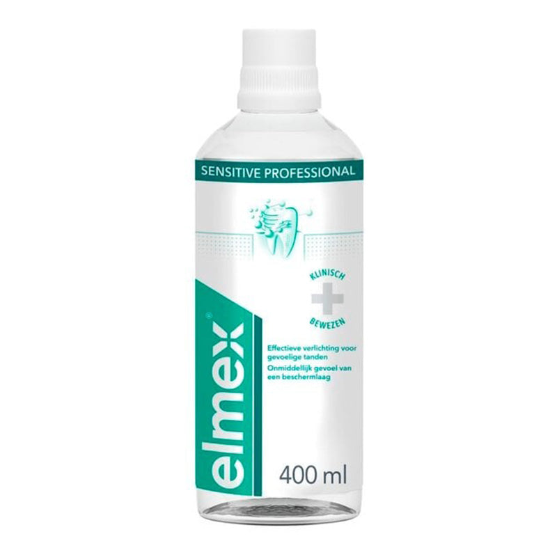 Elmex Sensitive Professional tandspoeling fles 400 ml met witte dop