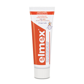 Elmex Anti-Caries Peuter tandpasta 0-5 jaar, oranje tube rechtop
