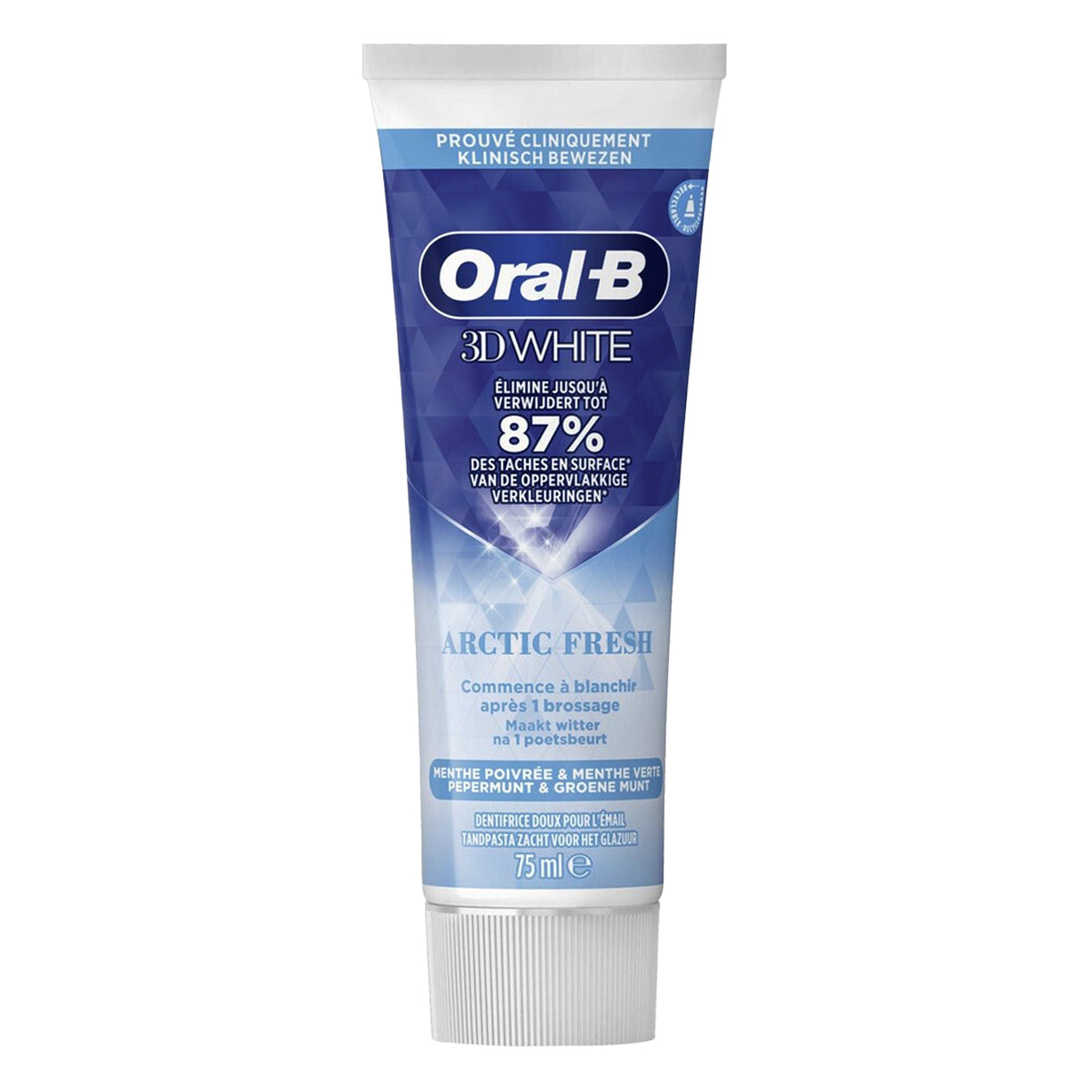 Oral-B Tandpasta 3D White Arctic Fresh tube met verwijdert tot 87% verkleuringen