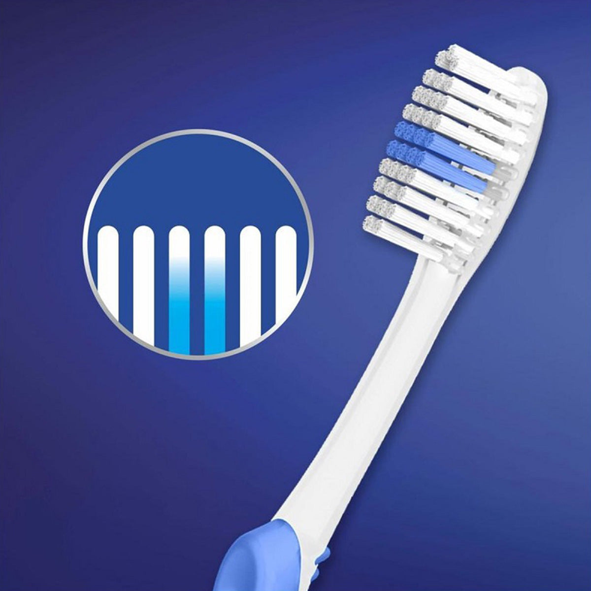 Oral-B tandenborstel 123 Indicator 35 Medium detail borstelkop met kleurindicator