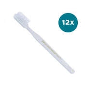 Lactona tandenborstel M40 medium wit met gouden opdruk, 12x verpakking
