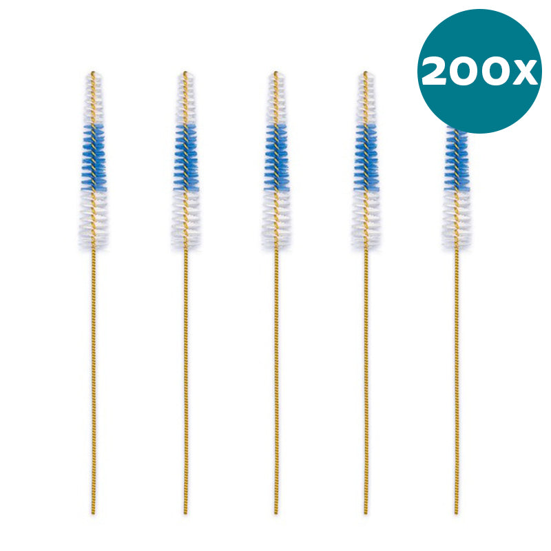 Lactona ragers Easydent A geel 2,5-5mm, vijf ragers met blauwe borstel, 200x