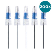 Lactona ragers Easydent C zwart, vijf ragers met witte en blauwe borstels, label 200x