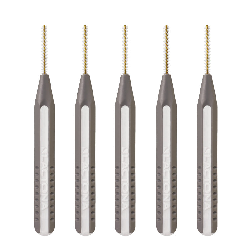Lactona Easygrip ragers XXX-Small 2mm grijs, vijf ragers naast elkaar