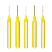 Lactona Easygrip ragers XX-Small 2,5mm geel, vijf stuks naast elkaar