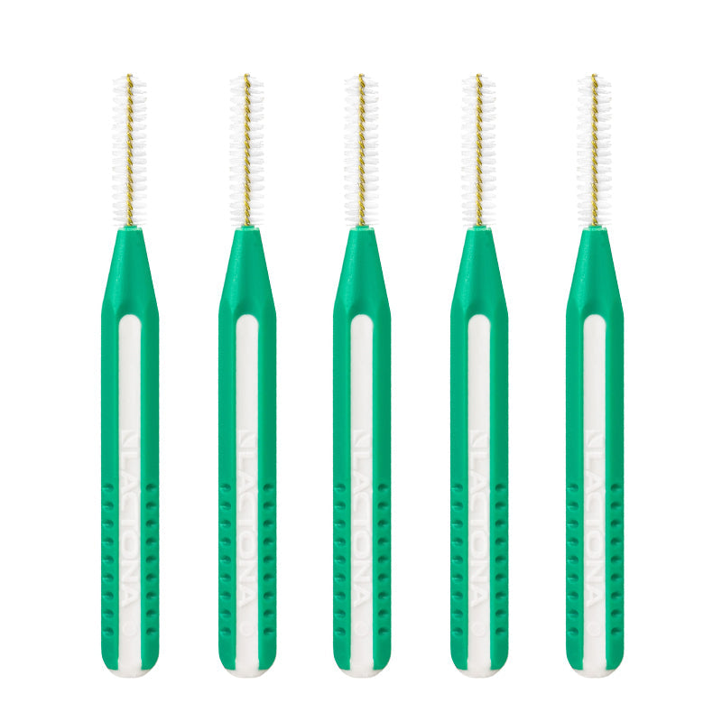 Lactona Easygrip ragers Small 4mm groen, vijf stuks naast elkaar