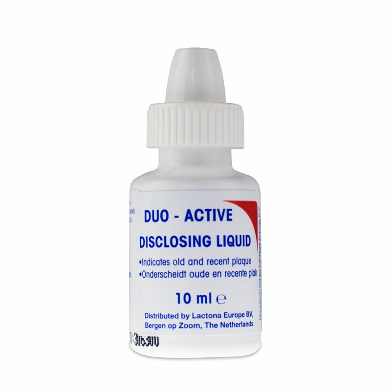 Lactona Duo-Active disclosing vloeistof flesje van 10 ml met druppeldop