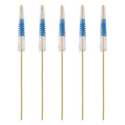 Lactona ragers Easydent A 2,5-5mm geel, vijf ragers met witte en blauwe borstelkop