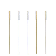 Lactona ragers XXS-Short 2,5mm geel, vijf ragers met witte ronde borstelkop