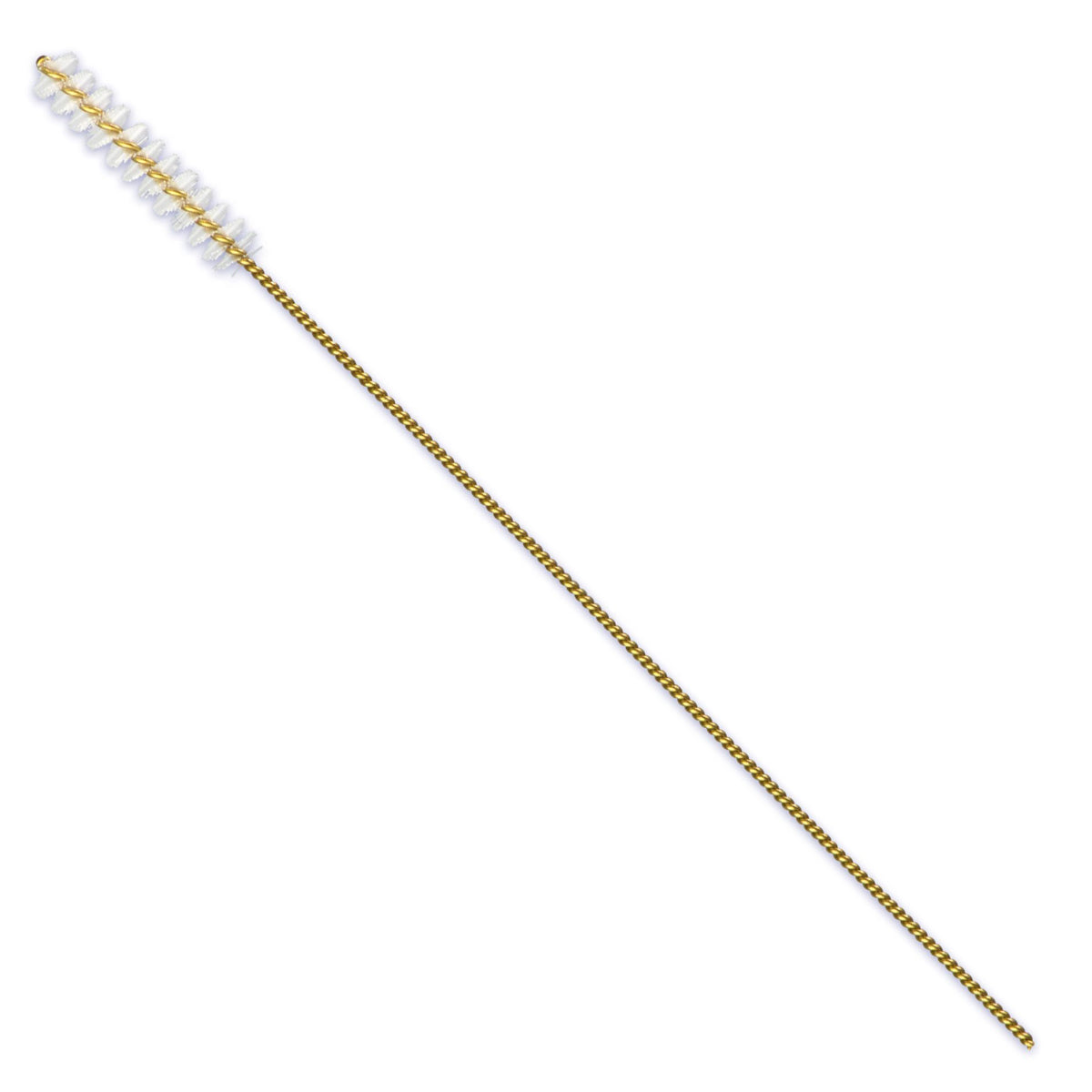 Lactona rager XXS-Short 2,5mm geel met witte ragerborstel op gouden draad