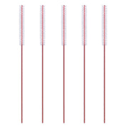 Lactona ragers XS 3,1mm rood, vijf ragers met witte borstelkop naast elkaar