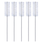 Lactona ragers XL 10mm transparant, vijf ragers met witte cilindrische borstel op rij
