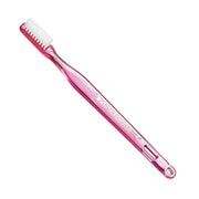 Lactona tandenborstel M31 Soft roze doorzichtig handvat met witte haren