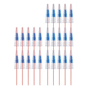 Lactona ragers Easydent B 3,1-8mm rood, 25 stuks naast elkaar gerangschikt
