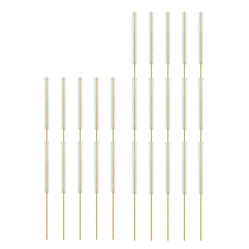 Lactona ragers XXS-Long 2,5mm geel, rij losse ragers met witte borstelkop