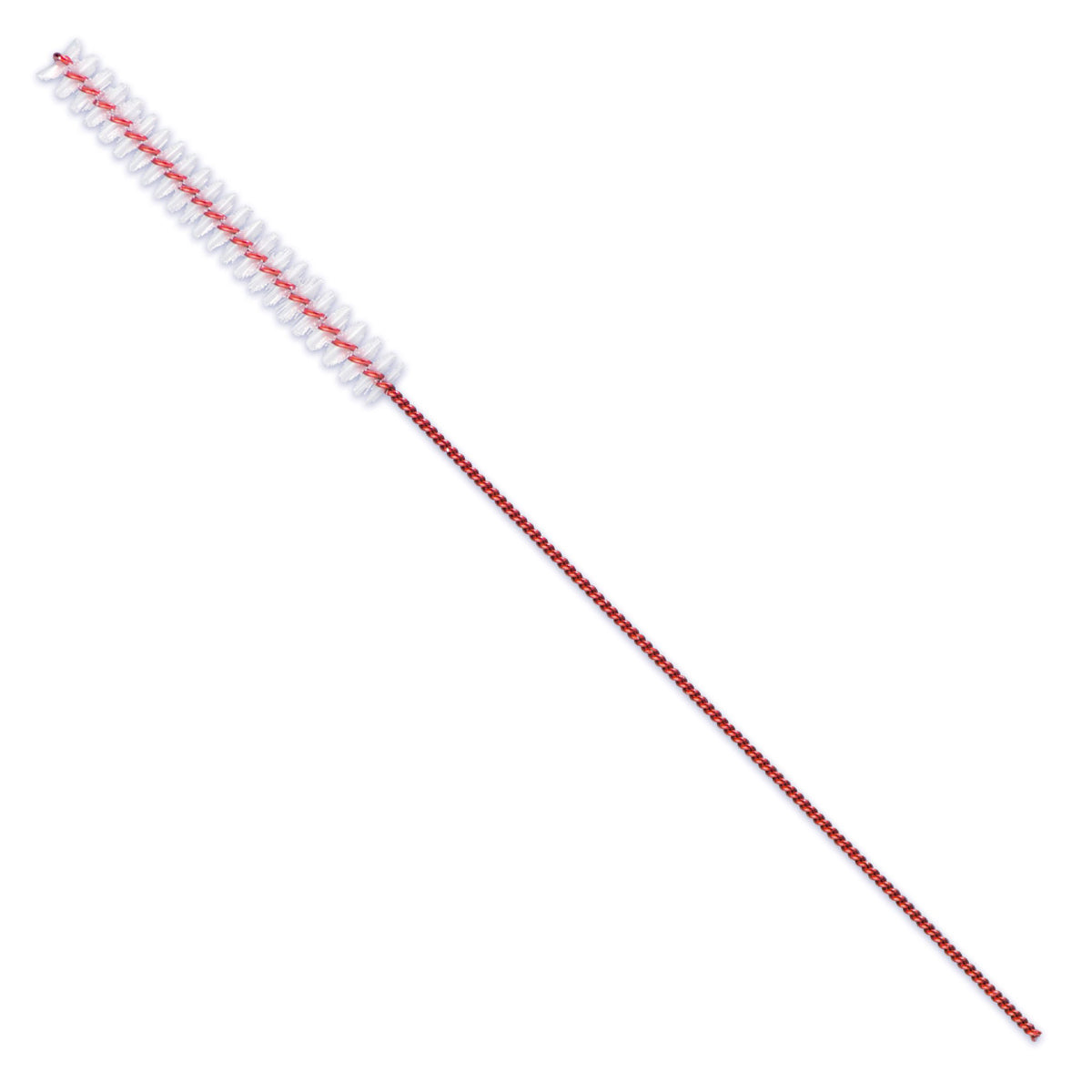 Lactona rager XS 3,1mm rood met witte borstelharen op lange draad