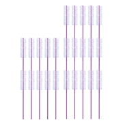 Lactona ragers L 8mm violet, meerdere ragers met paarse steel op een rij