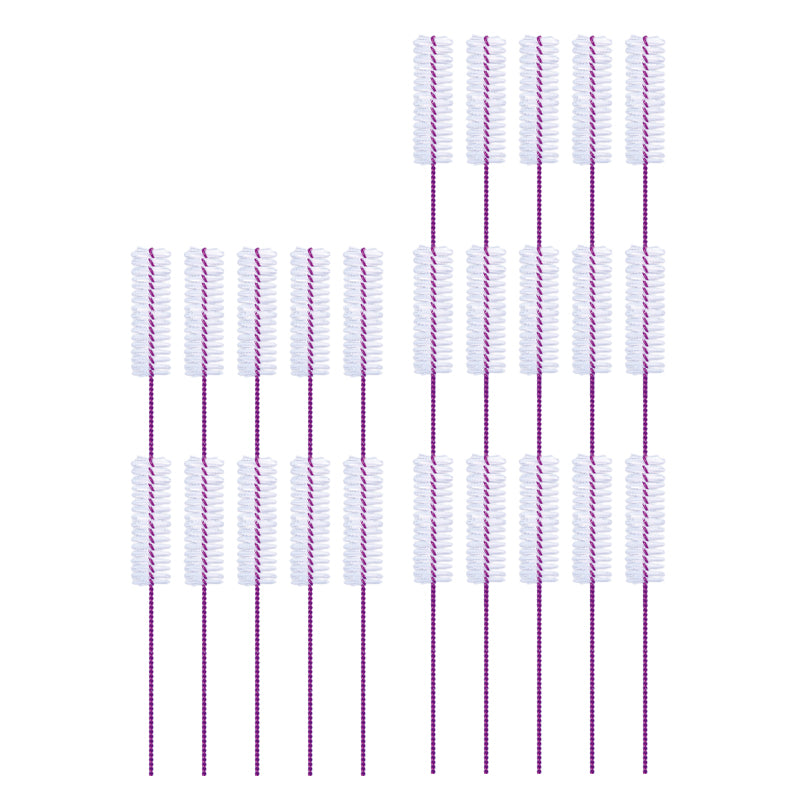 Lactona ragers L 8mm violet, meerdere ragers met paarse steel op een rij