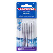 Lactona Easyclean ragers L 8,0 mm verpakking met 8 paarse ragers
