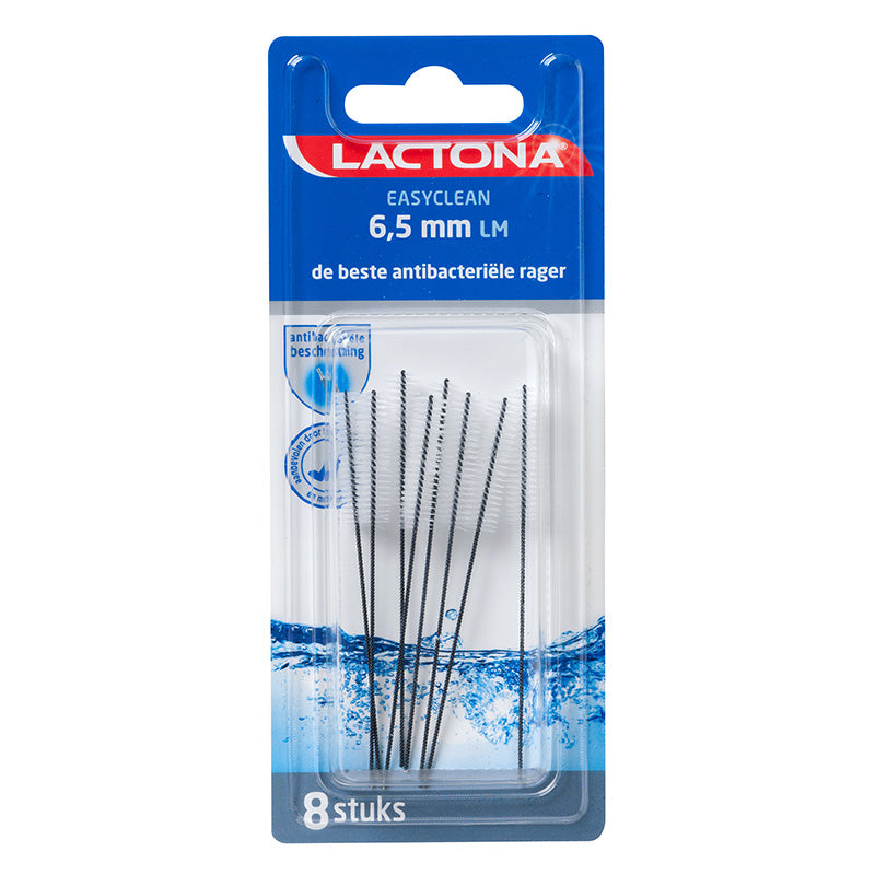 Lactona Easyclean ragers L/M 6,5 mm verpakking met 8 stuks interdentale ragers