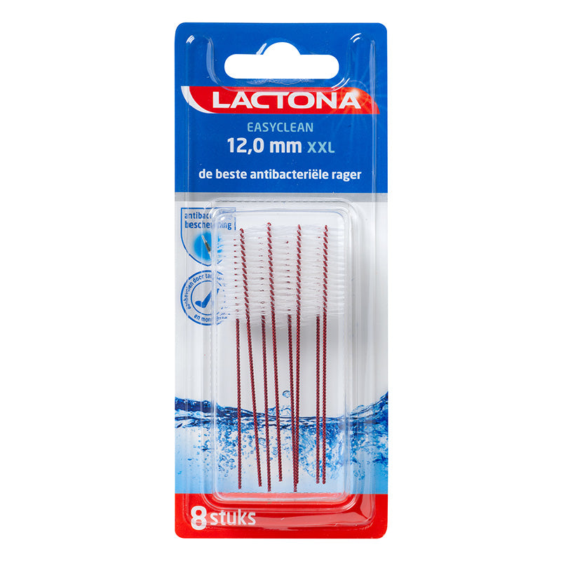 Lactona Easyclean ragers XXL 12,0 mm verpakking met 8 stuks