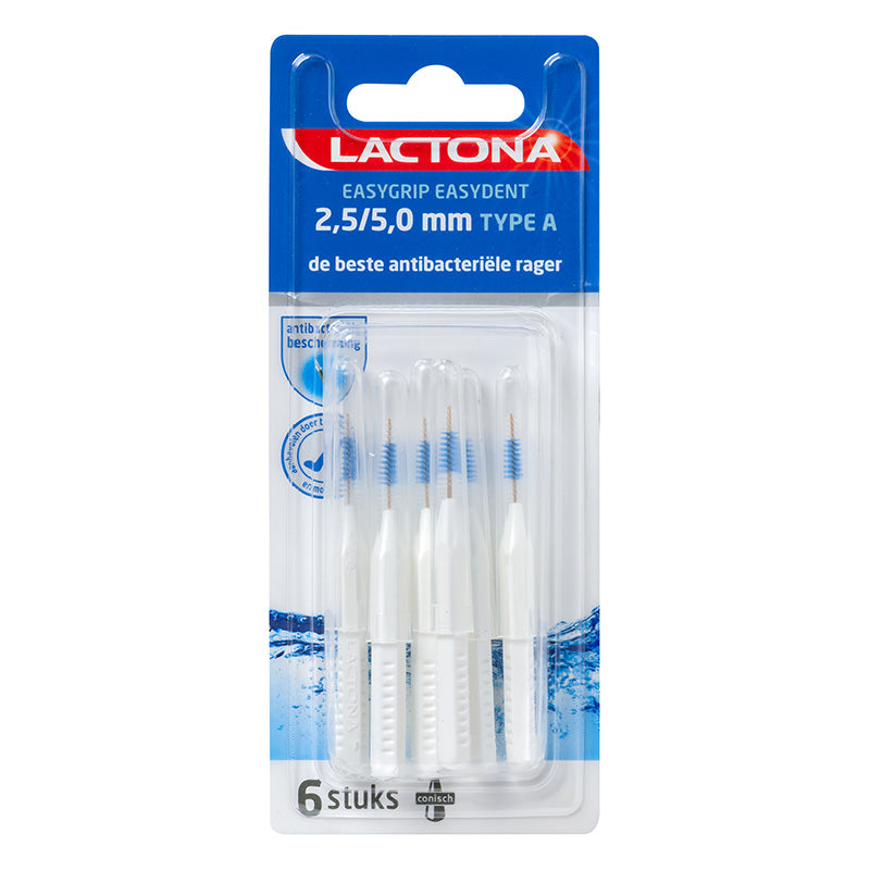 Lactona Easygrip ragers Type A 2,5-5 mm verpakking met 6 stuks conisch