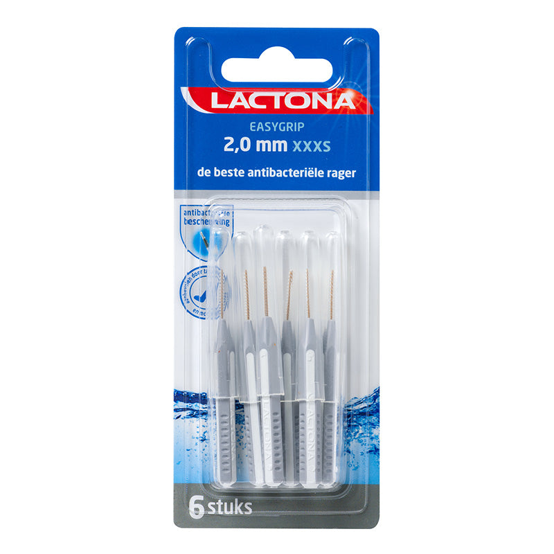 Lactona Easygrip ragers XXX-Small 2,0 mm verpakking met 6 stuks