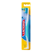 Lactona Nylon IQ Plus Medium tandenborstel in gele blisterverpakking
