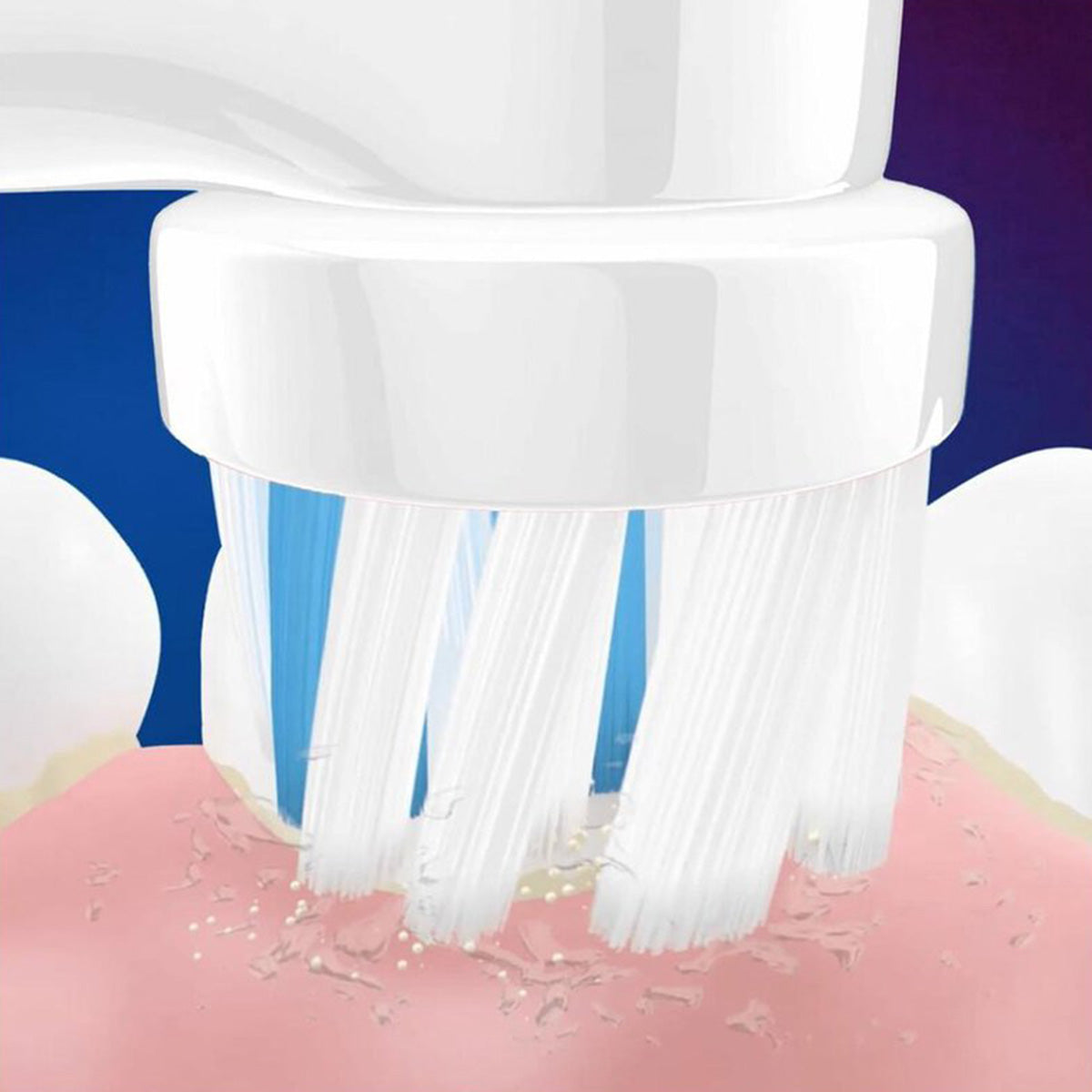 Oral-B Kids Frozen X-Soft opzetborstel poetst tandvlees en tanden schoon