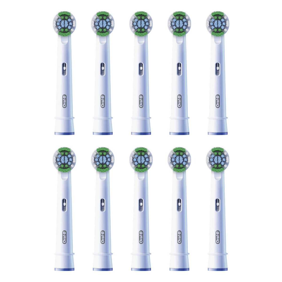 Oral-B Pro Precision Clean EB20RX-10 opzetborstels, tien stuks op een rij