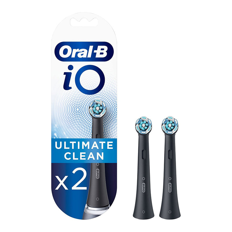 Oral-B iO Ultimate Clean opzetborstels zwart, verpakking met twee stuks