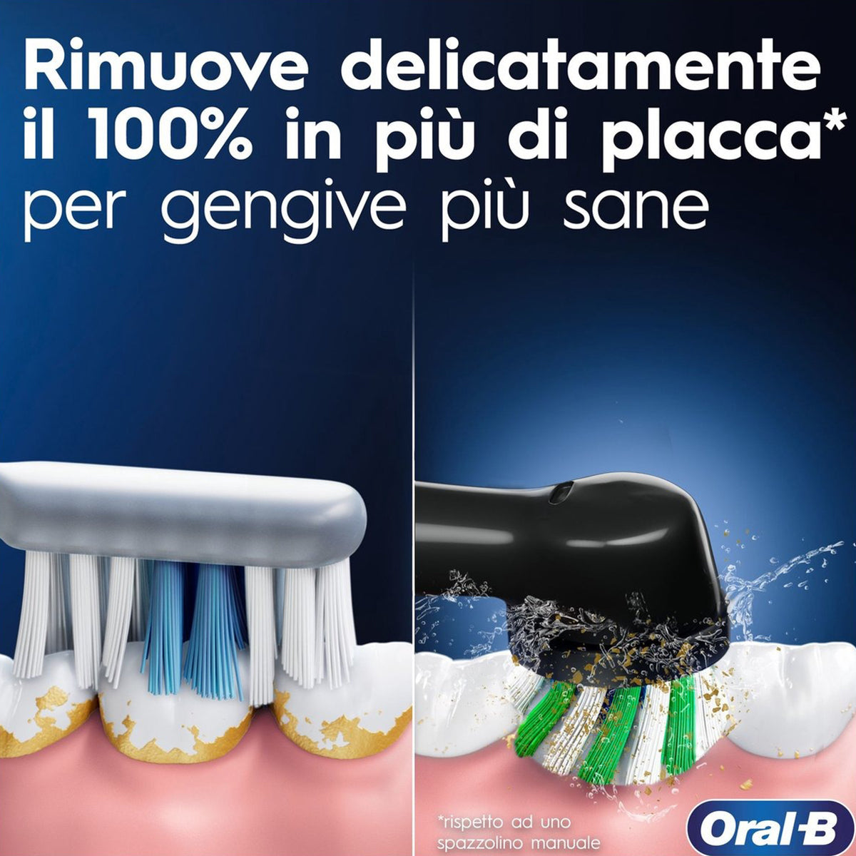 Oral-B PRO 3 3000 CrossAction Black Edition verwijdert tot 100% meer tandplak dan handtandenborstel