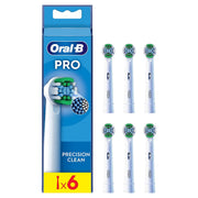 Oral-B PRO Precision Clean opzetborstels verpakking met zes losse opzetborstels