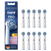 Oral-B PRO Sensitive Clean opzetborstels verpakking en tien losse opzetborstels