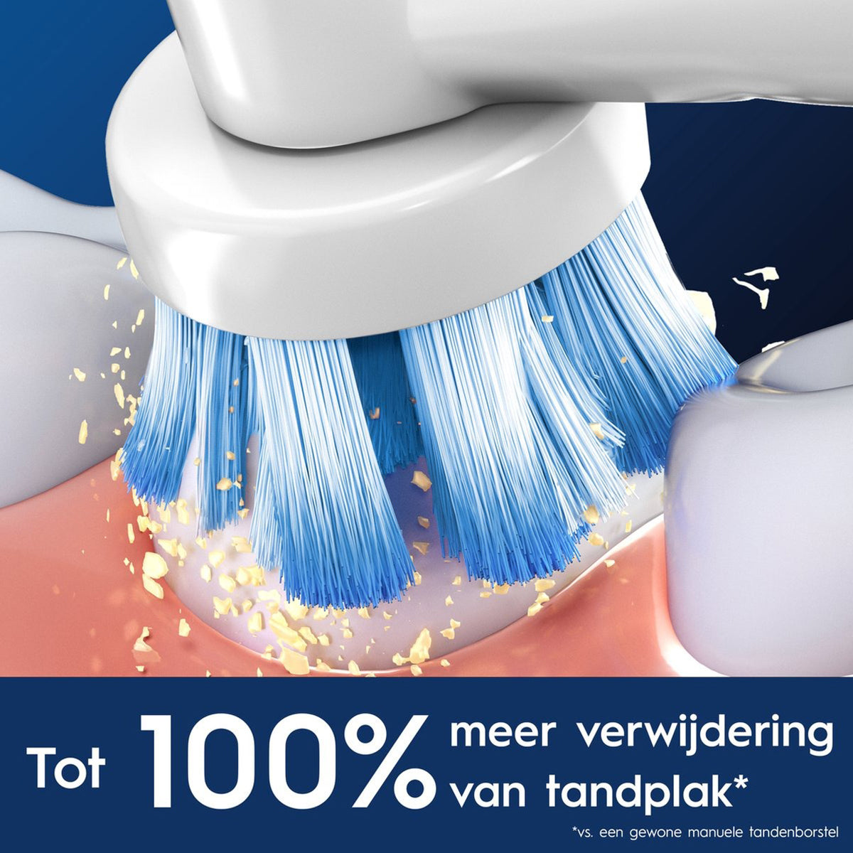 Oral-B PRO Sensitive Clean opzetborstel verwijdert tot 100% meer tandplak op kies
