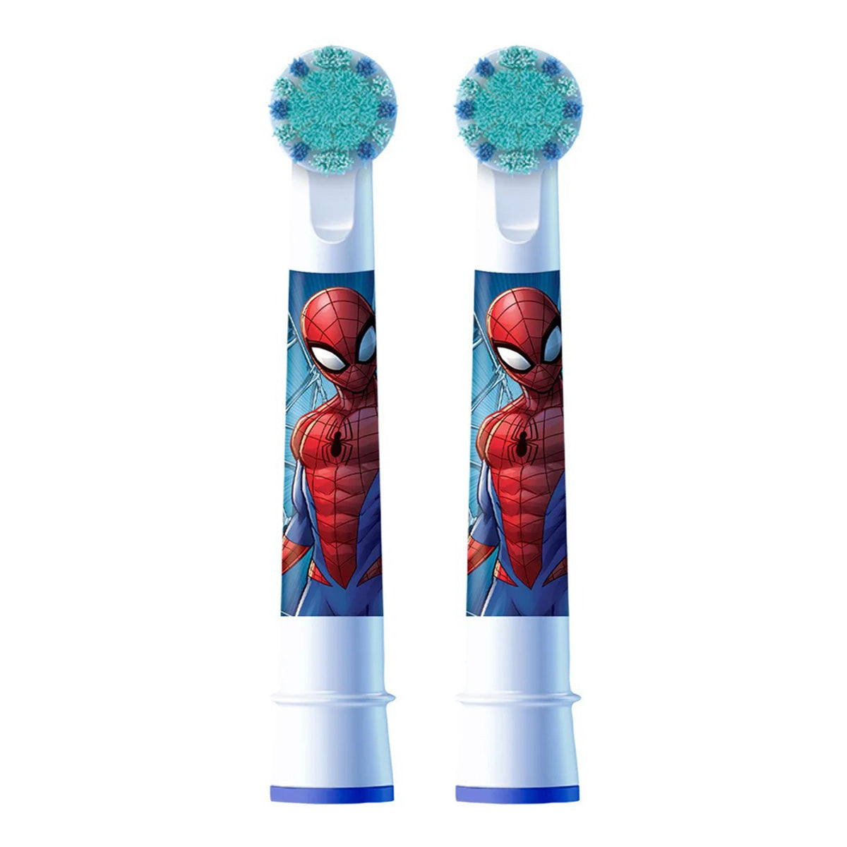 Oral-B Kids Marvel Spiderman opzetborstels twee stuks met blauwe borstelkop