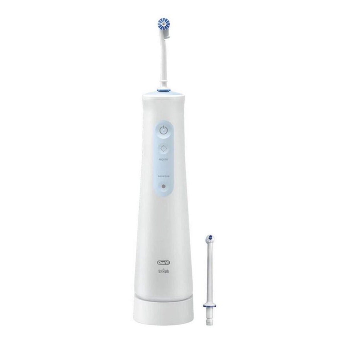 Oral-B AquaCare 4 monddouche wit met extra opzetborsteltje ernaast