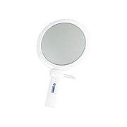 Miradent Mira-duo handspiegel met witte houder en ronde spiegel