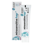 Miradent Mirasensitive hap+ tandpasta 50 ml tube met verpakkingsdoos